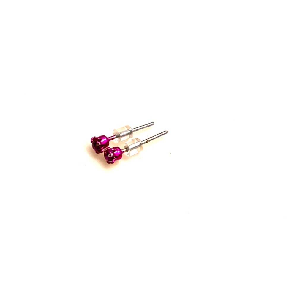 Claire’s Hot Pink Stone Stud Earrings